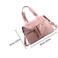 thumbnail image 2 of OHOIOLLA 1Ud Tote Rosa De Gran Capacidad Con Bolsillos Múltiples En Oxford, 2 of 8