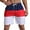 Red, variant on LELINTA Mens Swim Trunks Watershort Swimsuit Board Colorblock Shorts Bathing Suits Elastic Waist Drawstring