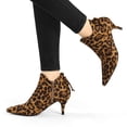 thumbnail image 2 of Unique Bargains Women's Pointy Toe Kitten Heel Ankle Booties, 2 of 7