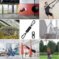 thumbnail image 4 of Fjäder för Hängstol, med 2 Karbinhakar & 360° Vridkrok, Lastkapacitet 250 kg för Hängstol, Hängmatta, Yoga, Etc, 4 of 5
