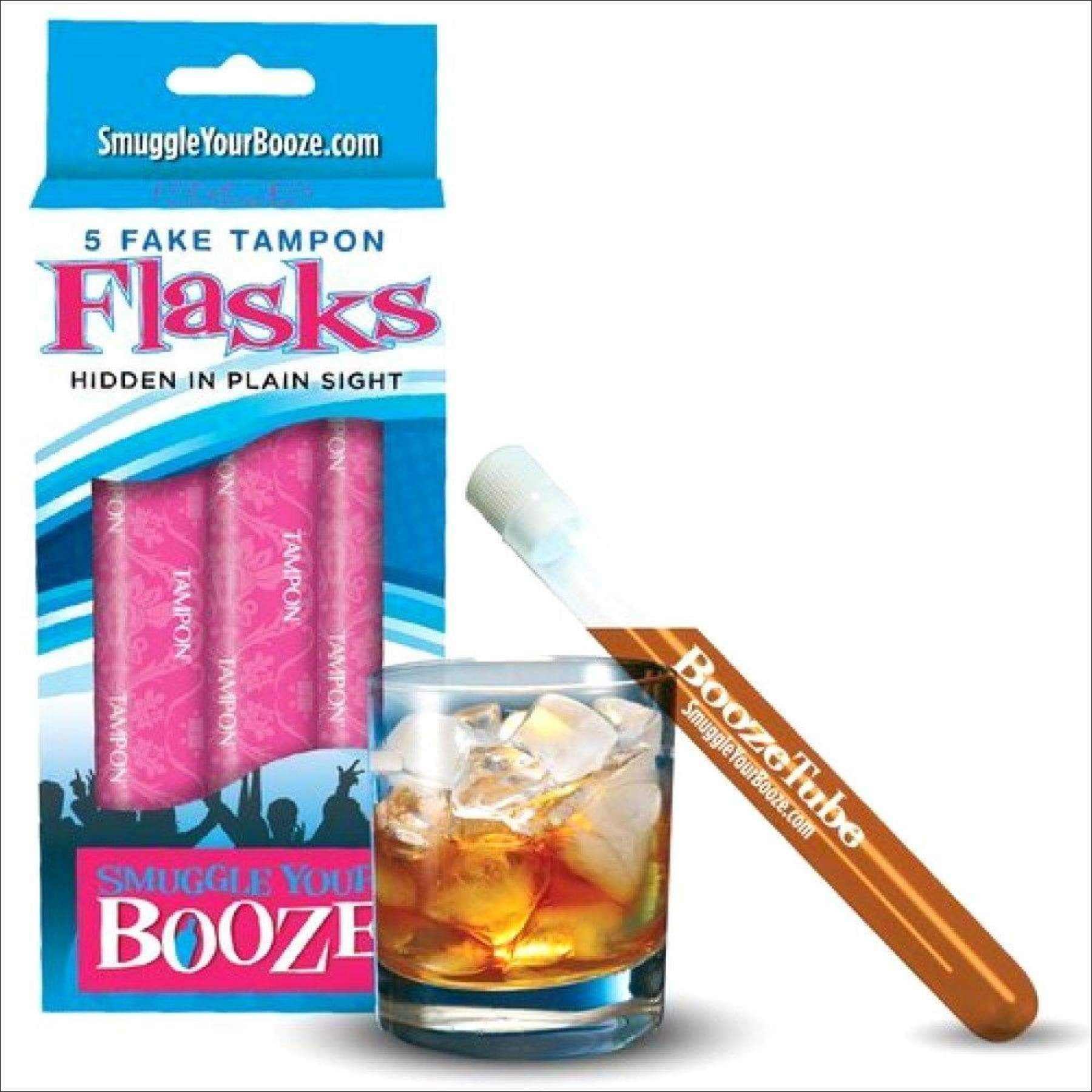 Smuggle Your Booze Tampon Flask 5 Fake Tampons 1 Pack
