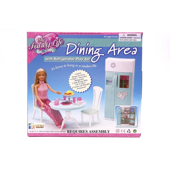 My Fancy Life Dining Area Dollhouse Furniture with Accessories