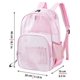 thumbnail image 2 of Mochila Escolar Transparente mygreen PVC Compartimento Laptop Rosa Grande, 2 of 3