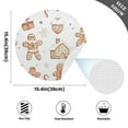 thumbnail image 2 of Ryvnso Watercolor Christmas Round Plate Mats Dining Table Placemat Set of 4 for Holiday Decoration, 2 of 7