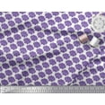 thumbnail image 3 of Soimoi Purple Cotton Jersey Fabric Floral Damask Print Fabric by the Yard 58 Inch Wide, 3 of 3