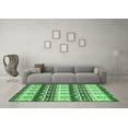 thumbnail image 3 of Ahgly Company Indoor Rectangle Abstract Emerald Green Modern Area Rugs, 7' x 9', 3 of 4