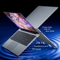 thumbnail image 4 of KUU 15.6" FHD Laptop, N4000 Processor, 8GB RAM, 256GB SSD, Silver, 4 of 7