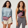 thumbnail image 3 of Rustic Farmhouse Plaid Fanny Pack – Classic Checkered Belt Bag with Geometric Retro Feel, 3 of 4