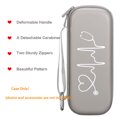 thumbnail image 3 of BOVKE Stethoscope Case fits 3M Littmann Classic III, Lightweight II S.E, MDF Acoustica Deluxe Dual Head, Cardiology IV, Stethoscope Holder with Pocket for Nurse Accessories for Work, Grey, 3 of 6