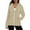 Beige, variant on UJNDER Women's Solid Color Zip Up Hoodies for Women Long Sleeve Pocket Drawstring Thumbhole Grey XXL