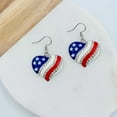 thumbnail image 3 of Fourth of July Accessory - USA Patriotic Party Favors - Stars & Stripes Jewelry (Heart Jewelry Set), 3 of 7