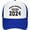 Blue, variant on Senior 2024 Mesh Hat for Men Women Gift for Senior 2024 Baseball Cap Class of 2024 Graduation Hat Black