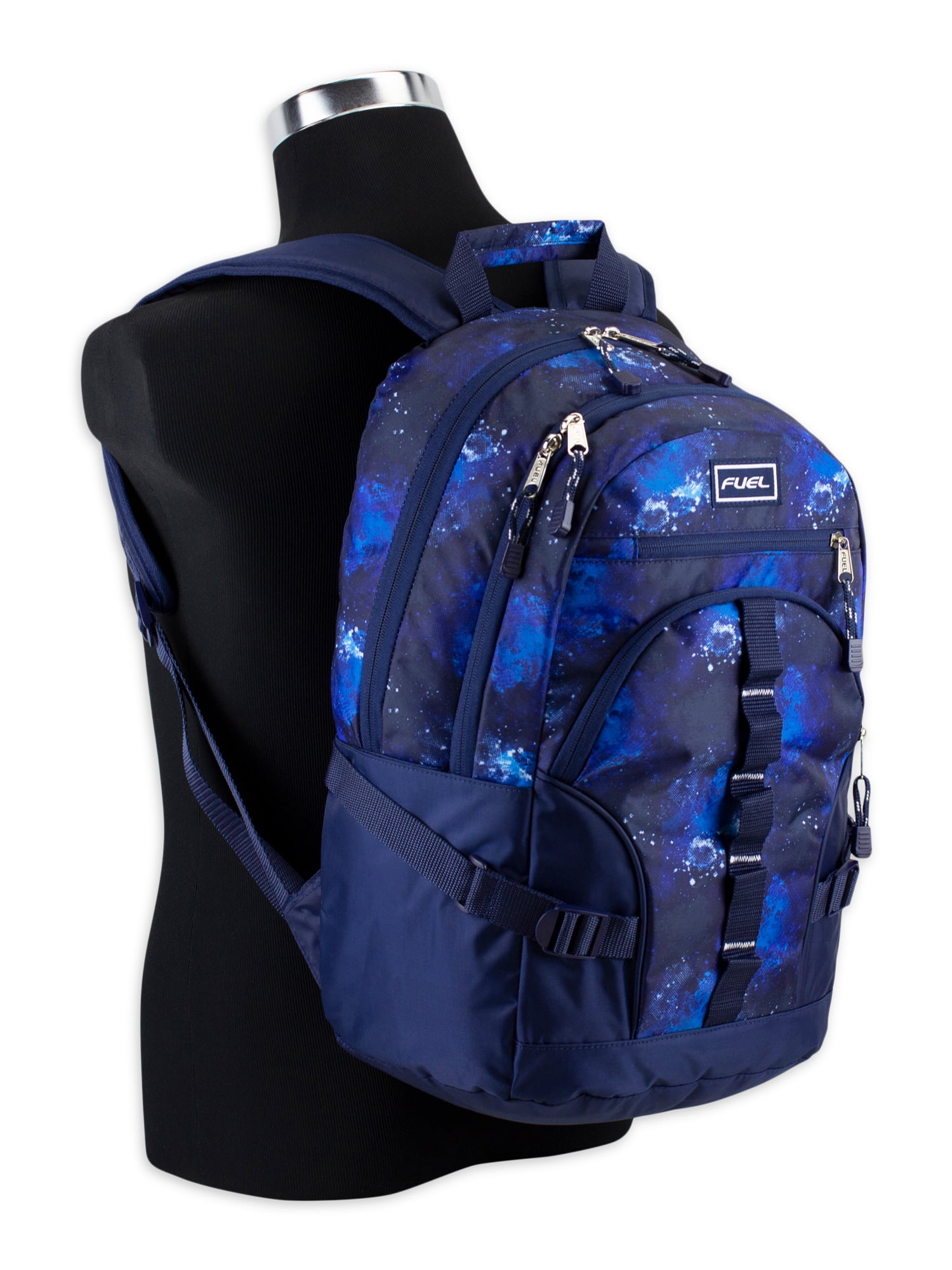 Fuel Unisex Multipocket Dynamic Active Backpack, Blue Galaxy