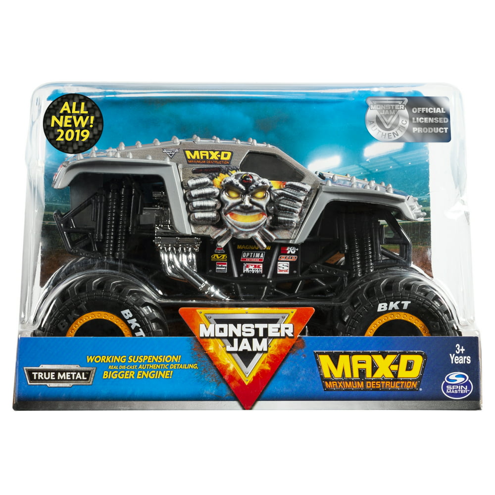 Monster Jam Official Max D Monster Truck Die Cast Vehicle 124 Scale