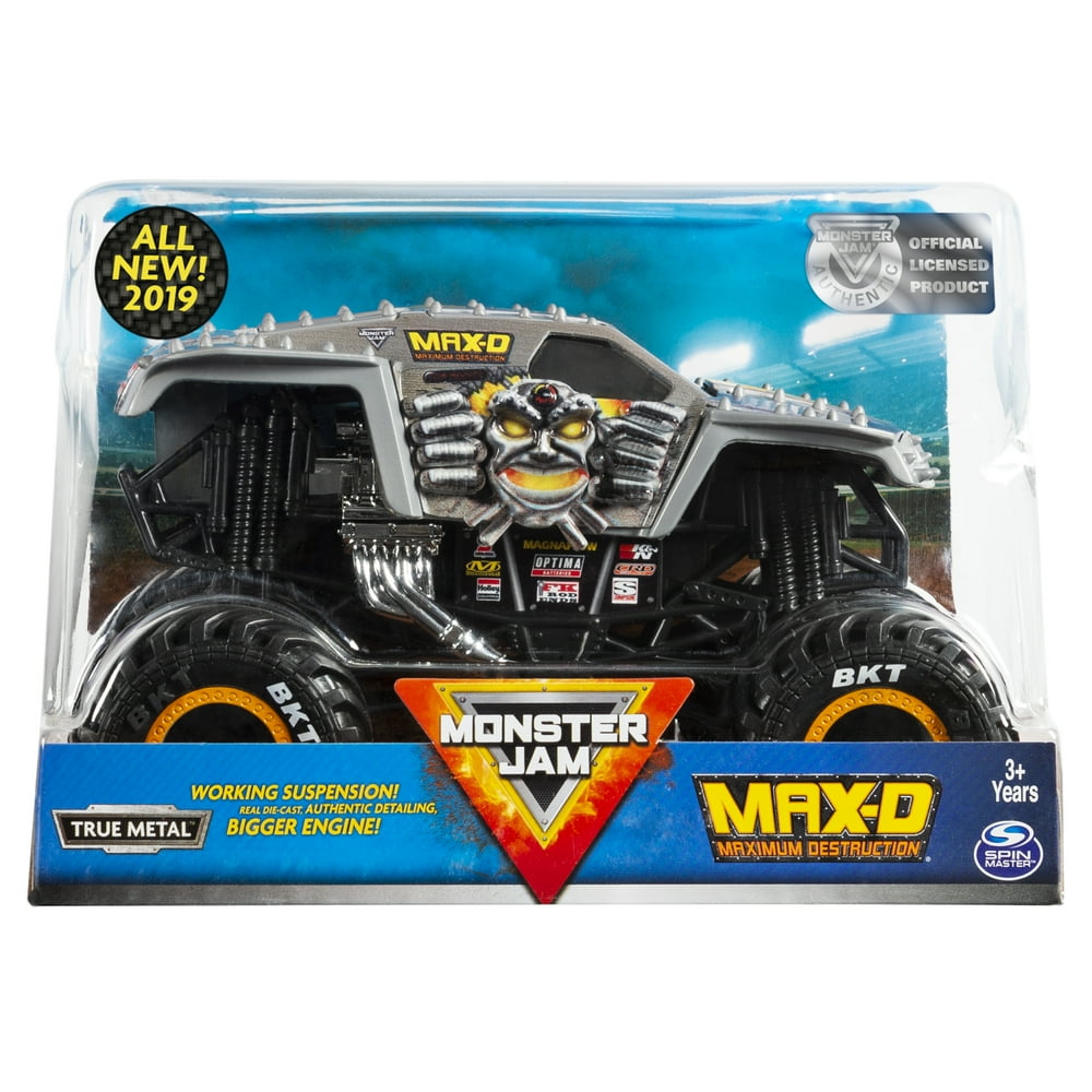 Monster Jam Official Max D Monster Truck Die Cast Vehicle 124 Scale Truck Play Vehicle