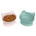 thumbnail image 4 of Kitty City Plastic Raised Cat Ear Bowls, Multicolored, 2 Pack Set, 4 of 6