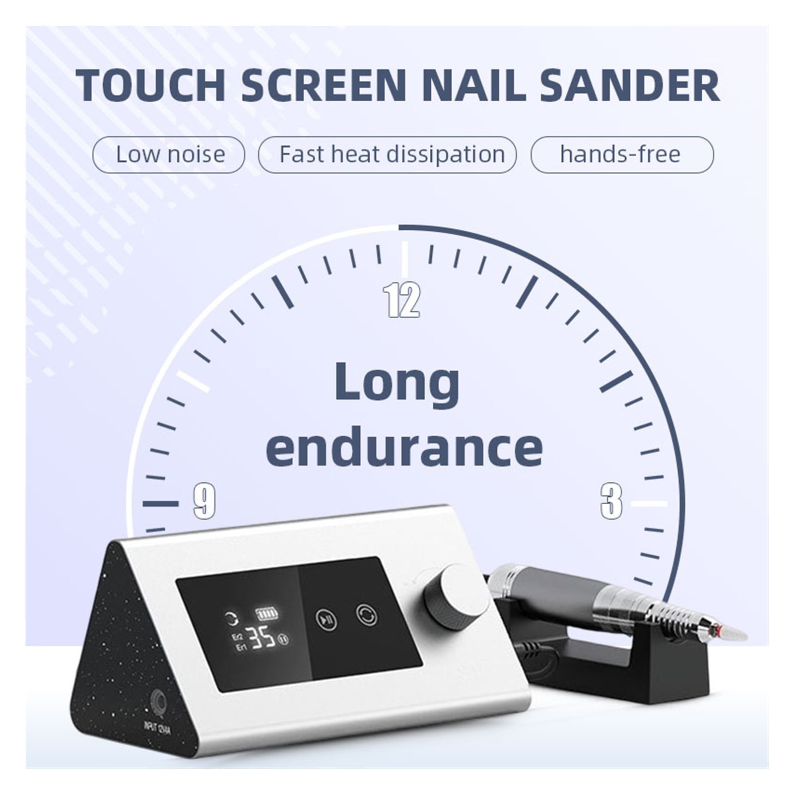 35000RPM Electric Nail Drill Manicure Machine For Hand And Foot Repair Manicure Cutter Set Nail Gel Polisher Salon Equipment ,Low Noise
