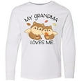 thumbnail image 3 of Inktastic My Grandma Loves Me with Cute Squirrels in Autumn Long Sleeve Youth T-Shirt, 3 of 5