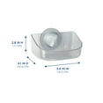 thumbnail image 2 of Clear Suction Soap Dish, Sturdy Plastic, No Drilling, Mainstays Power Grip Suction Cup, 2 of 5