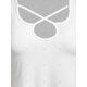 thumbnail image 4 of Tank Top de Talla Extra con Tiras Cruzadas Escotadas Rosegal Camisetas sin mangas de talla grande, 4 of 5