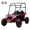 Red, variant on Accreate 24v Kids' Heavy-Duty Ride Power Wheel, 2-Seater 4wd Mini Golf Cart With Tent, Led Lights, Music, Horn, 3 Speeds, Shock Absorbers, 110 Lbs Capacity, 4 Mph