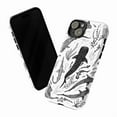 thumbnail image 2 of Minimalist Ocean Creatures iPhone Case – Black & White Whale Shark, Swordfish & Sea Life Design for iPhone, 2 of 6