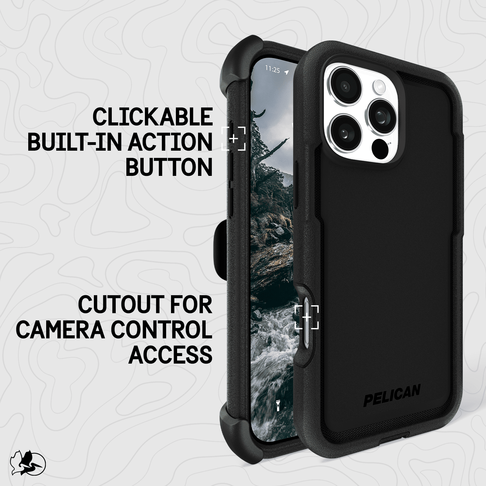 Pelican Voyager iPhone 16 Pro Max Case MagSafe Rugged Drop Protection 18ft