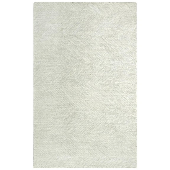 Alora Decor Trace 5' x 7'6" Geometric Gray/Ivory Power-Loomed Area Rug