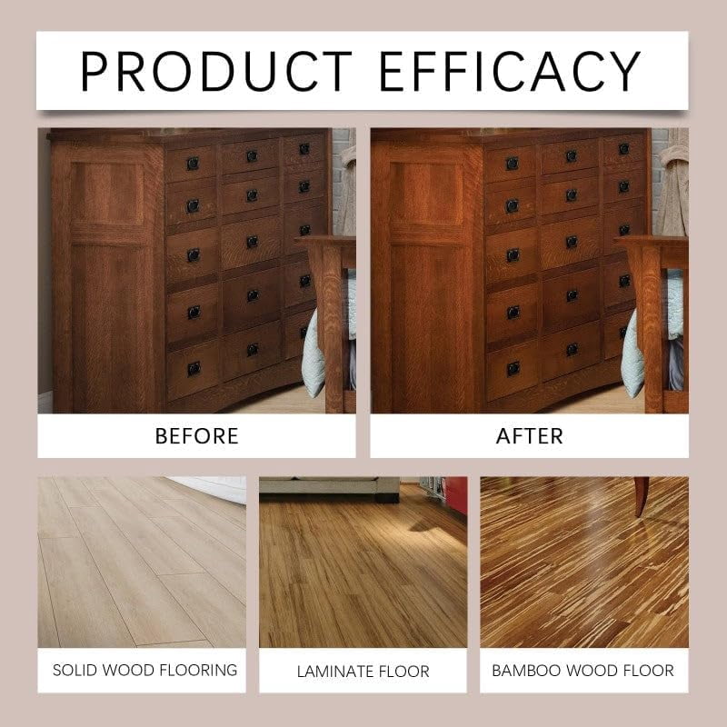 Beeswax Wood Floor Restorer Spray, Fills Scratches, Shines & Protects