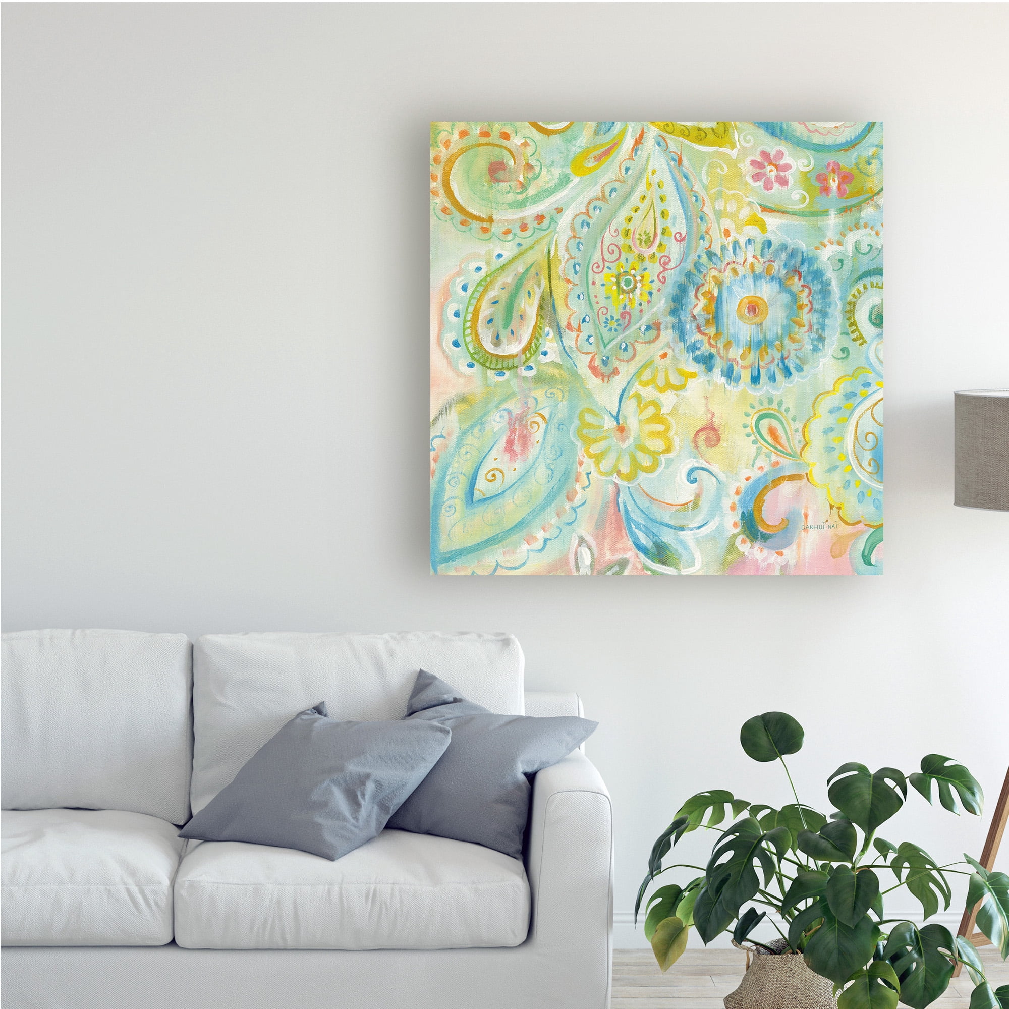 Trademark Fine Art 'Spring Dream Paisley XII' Canvas Art by Danhui Nai