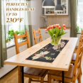 thumbnail image 3 of FREEAMG Embroidery Retro Stylized Flowers Pot Holders Durability Trivets for Hot Pots and Pans Waterproof Table Runner Versatility Trivet Mats Table Mats, 3 of 7