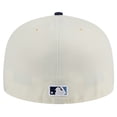 thumbnail image 4 of Men's New Era Cream Tampa Bay Rays Chrome 59FIFTY Fitted Hat, 4 of 6