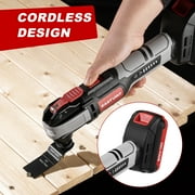 Eastvolt 20V Cordless Oscillating Tool Kit, 6 Variable Speed Oscillating Multi-Tool, Battery Powered Oscillating Multitool for Scraping, Grinding, Sanding, Cutting