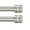Matte Nickel, variant on 2 Pack Single Curtain Rods, 1Inch Diameter Telescoping Drapery Window Curtain Rod 72-144Inch(6-12ft) Rod Length, Matte Nickel
