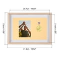 thumbnail image 2 of Uxcell Medal Display Case,Single Medal Display Shadow Box Medal Display Frame Wooden Stand for Sports Poplar, 2 of 7