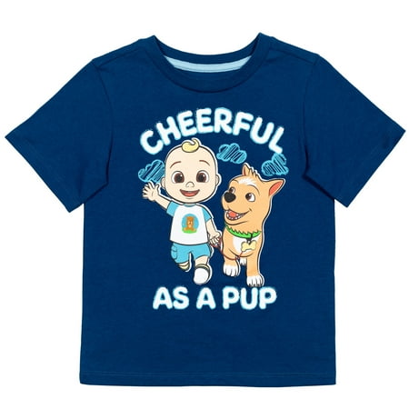 

CoComelon JJ Bingo Infant Baby Boys Graphic T-Shirt Navy Blue 12 Months