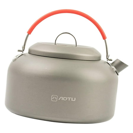 Camping Teapot Camp Kettle Outdoor Cookware Water Pot Portable for Backpacking Hiking Fishing 0.8/1.4L Camping Accessories for Outdoor Camping Picnic 0.8L