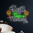 thumbnail image 2 of Handmadetneonsign Fiesta Like There's No Manana Neon Sign, Fiesta Neon Light, Maraca Led Light, 2 of 5