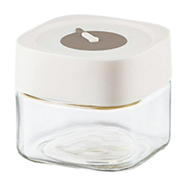 Frasco de vidrio, frasco hermético, recipiente para kimchi, frasco para encurtidos, apilable, contenedor de té, para Blanco 500ml