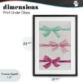 thumbnail image 4 of Stupell Industries Glam Ribbon Bows Trio Black Framed Print Under Glass, 17 x 23, by Lanie Loreth, 4 of 8