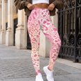 thumbnail image 3 of SEANATIVE Workout Yoga Leggings for Women Leopard Print Light Pink, 3XL, 3 of 6