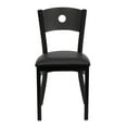thumbnail image 6 of Flash Furniture HERCULES Series Black Circle Back Metal Restaurant Chair - Black Vinyl Seat, 6 of 7