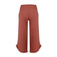 thumbnail image 5 of RUTAYY Women's Pants High Waist Solid Color Casual Loose Fit Drawstring Waistband Asymmetrical Hem Comfortable Trendy Vibrant Trousers, 5 of 5