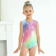 thumbnail image 4 of Girls Gymnastics Leotards with Shorts Kids Toddler Tumbling Outfits Sleeveless Sparkle Ballet Dance Activewear Leotard Biketards 5-14 Years, 4 of 9