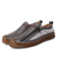 thumbnail image 4 of Zapatos de cuero genuino, zapatos casuales para hombres, mocasines cosidos a mano, zapatos planos para hombres, zapatos de conducción cómodos para hombres, mocasines (25,5 cm), 4 of 4