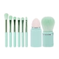 thumbnail image 3 of Juego De 8 Brochas De Maquillaje Con Estuche, Cerdas Suaves, Brocha Para Polvo, Sombras De Ojos, Brocha Retráctil Para Polvo, Mini Brochas De Maquillaje Portátiles Para Viajes(verde), 3 of 5