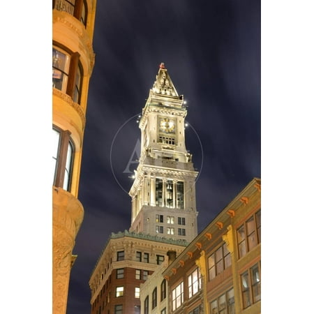 Bostons Custom House - The Historic Custom House Tower Built 1915 in Boston, Massachusetts. Print Wall Art By SeanPavonePhoto