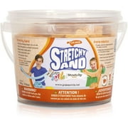 Stretchy Sand Sensory Toy - Non-Drying, Non-Sticky, Non-Toxic Reusable Slime with a Smooth Sandy Texture for Tactile Input - 1.1 Lbs (Orange)