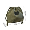 thumbnail image 4 of Taotanxi Casual Soft Polyester Drawstring Small 2 Way Bucket Shoulder Bag Crossbody, 4 of 6