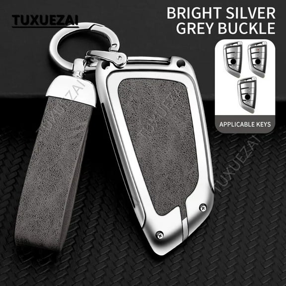 Zinc alloy leather Car Remote Key Case Cover For BMW A 3/4 buttons X1 X3 X5 X6 X7 G20 G30 G11 F15 F16 G01 G02 F48 3 5 7 Series